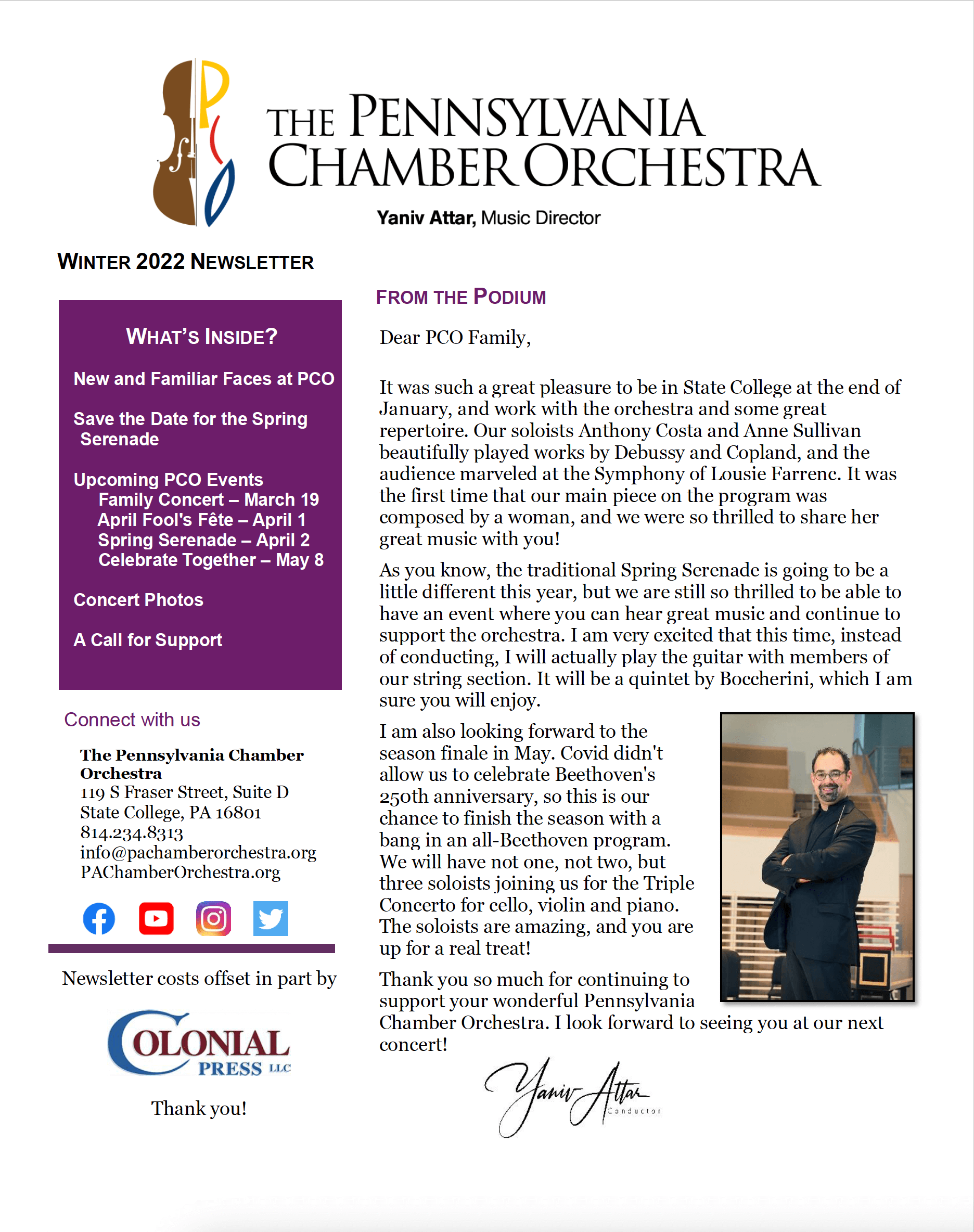 Pco Winter 2022 Newsletter